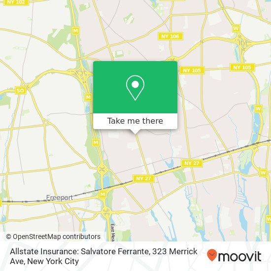 Mapa de Allstate Insurance: Salvatore Ferrante, 323 Merrick Ave