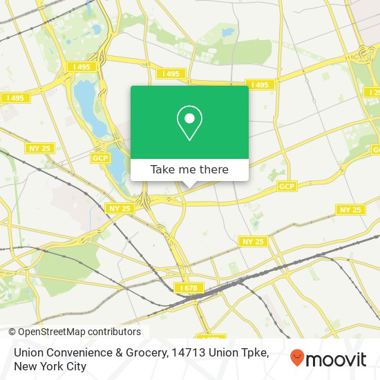 Mapa de Union Convenience & Grocery, 14713 Union Tpke