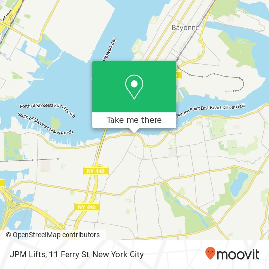 Mapa de JPM Lifts, 11 Ferry St