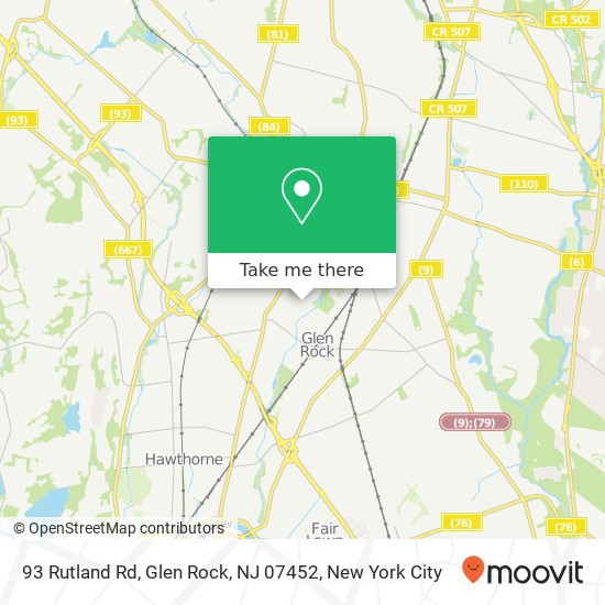 93 Rutland Rd, Glen Rock, NJ 07452 map