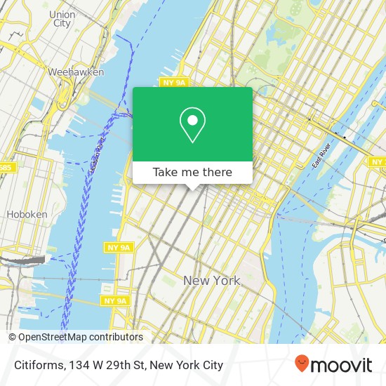 Mapa de Citiforms, 134 W 29th St