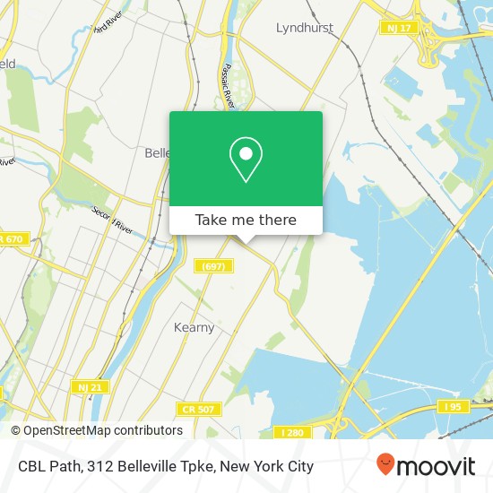 Mapa de CBL Path, 312 Belleville Tpke
