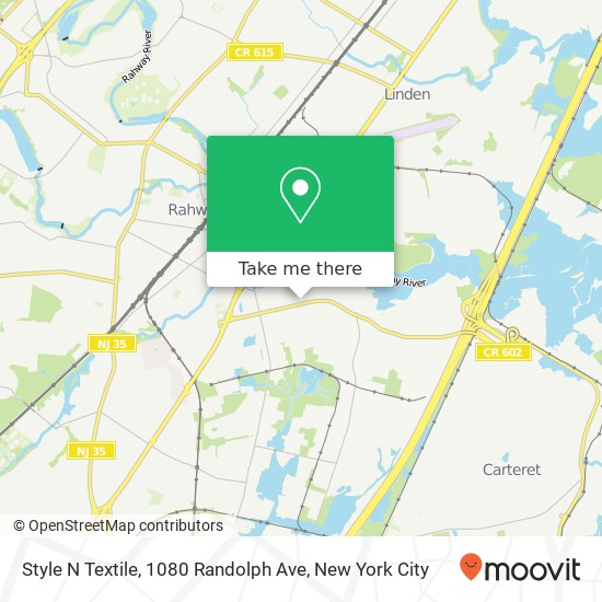 Mapa de Style N Textile, 1080 Randolph Ave