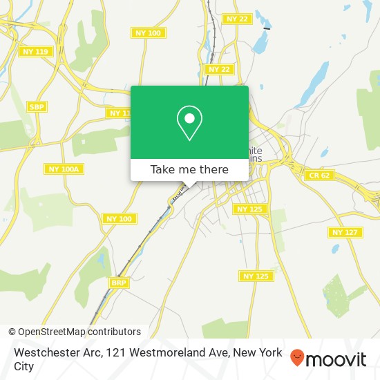 Mapa de Westchester Arc, 121 Westmoreland Ave