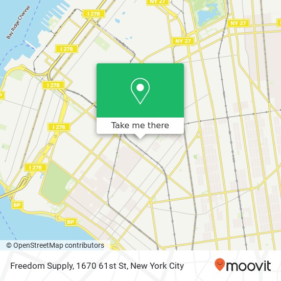 Freedom Supply, 1670 61st St map