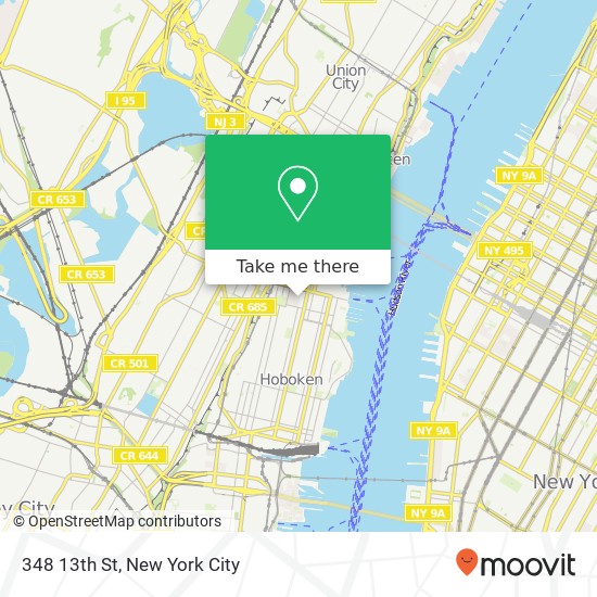 348 13th St, Hoboken, NJ 07030 map