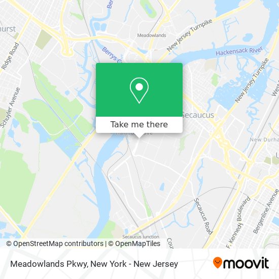 Meadowlands Pkwy map