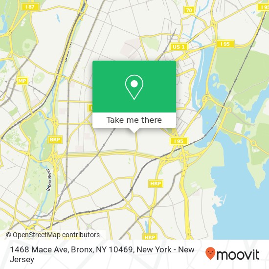 1468 Mace Ave, Bronx, NY 10469 map