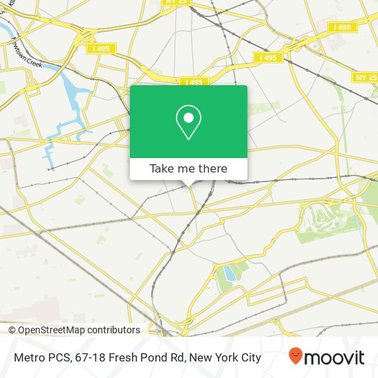 Metro PCS, 67-18 Fresh Pond Rd map