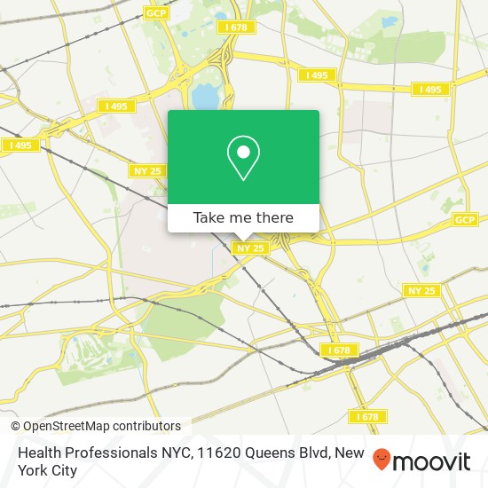 Health Professionals NYC, 11620 Queens Blvd map