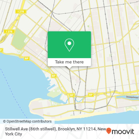 Mapa de Stillwell Ave (86th stillwell), Brooklyn, NY 11214