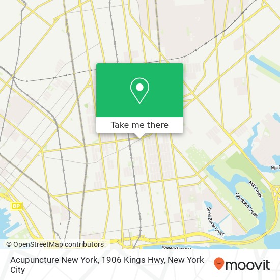 Mapa de Acupuncture New York, 1906 Kings Hwy