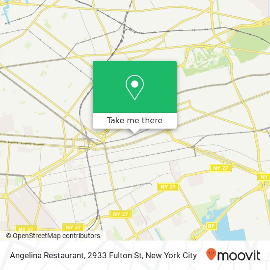 Mapa de Angelina Restaurant, 2933 Fulton St