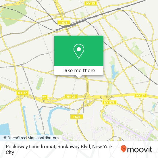 Rockaway Laundromat, Rockaway Blvd map