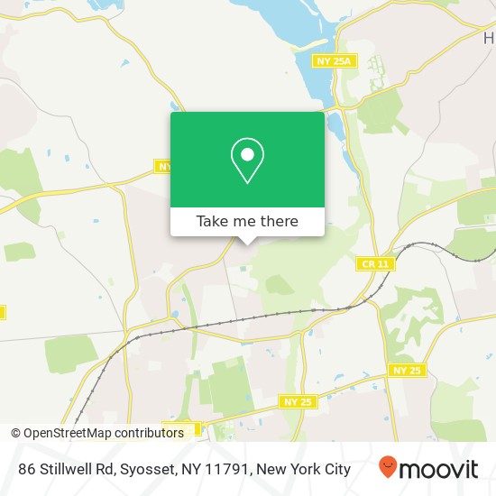 Mapa de 86 Stillwell Rd, Syosset, NY 11791