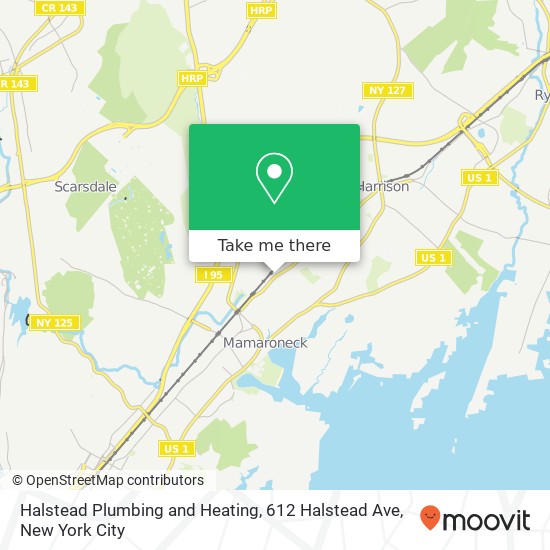 Mapa de Halstead Plumbing and Heating, 612 Halstead Ave