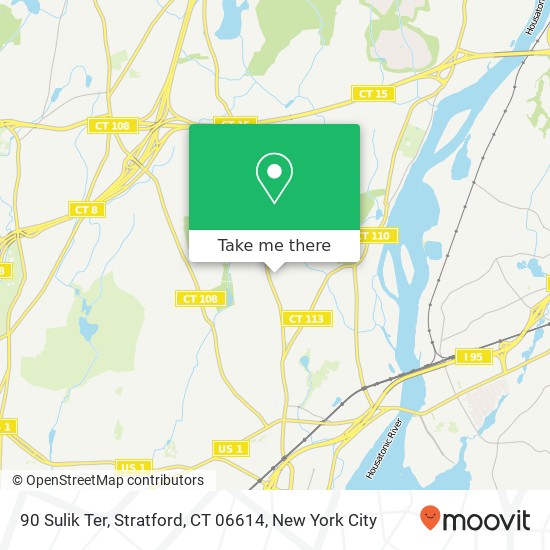 Mapa de 90 Sulik Ter, Stratford, CT 06614