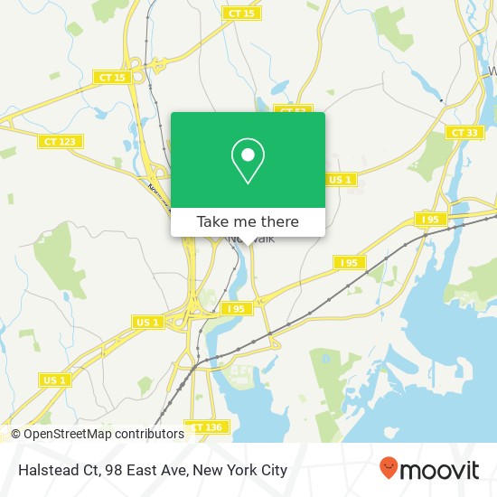 Mapa de Halstead Ct, 98 East Ave