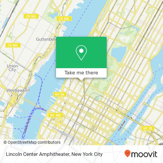Lincoln Center Amphitheater map