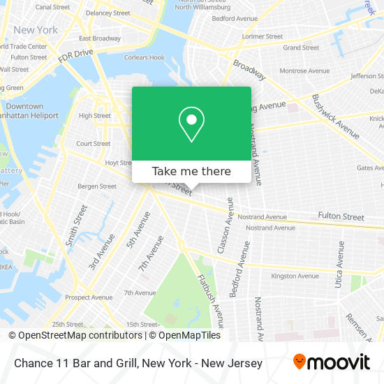 Mapa de Chance 11 Bar and Grill