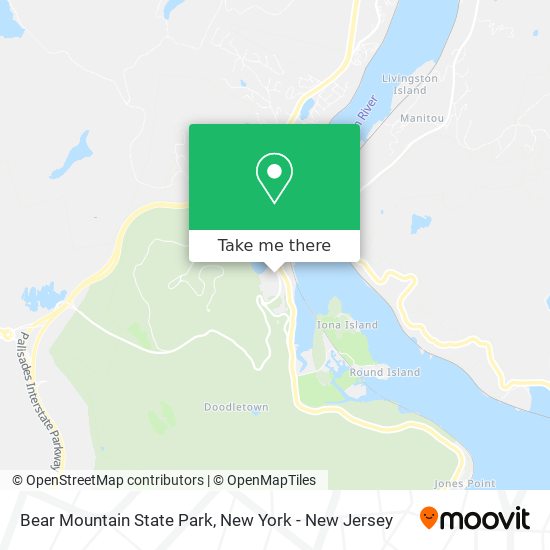 Bear Mountain State Park map