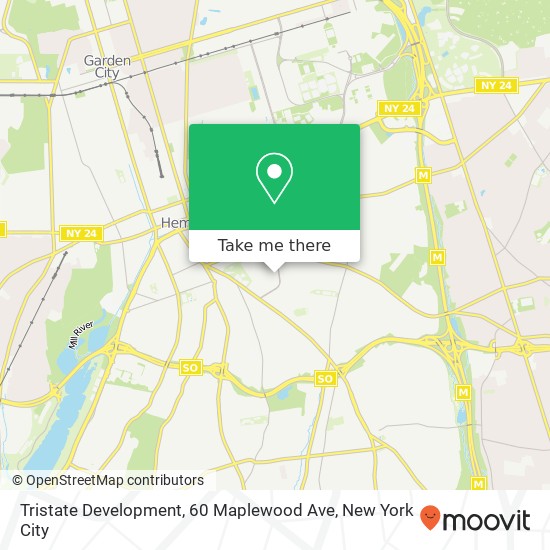 Mapa de Tristate Development, 60 Maplewood Ave