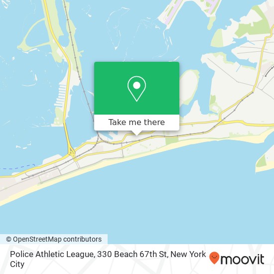 Mapa de Police Athletic League, 330 Beach 67th St