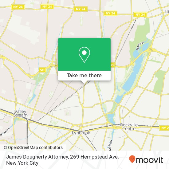 Mapa de James Dougherty Attorney, 269 Hempstead Ave