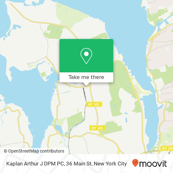 Mapa de Kaplan Arthur J DPM PC, 36 Main St