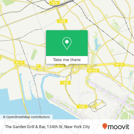 The Garden Grill & Bar, 134th St map