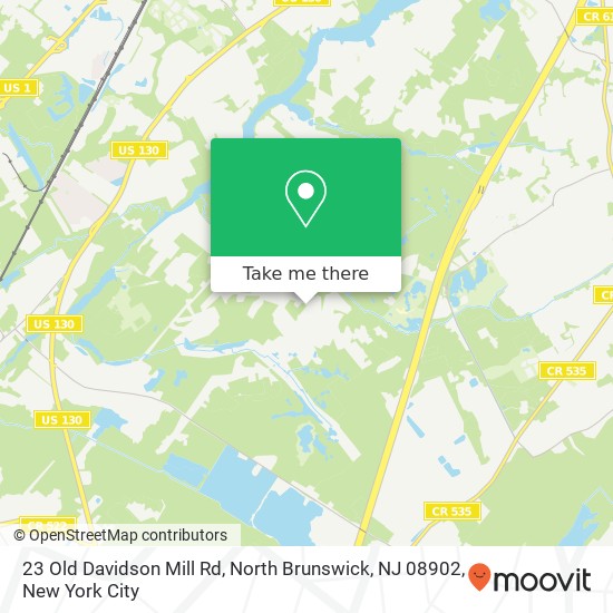 Mapa de 23 Old Davidson Mill Rd, North Brunswick, NJ 08902