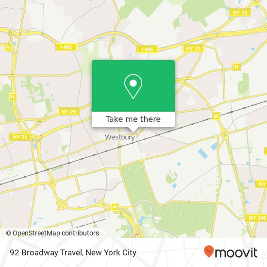 Mapa de 92 Broadway Travel