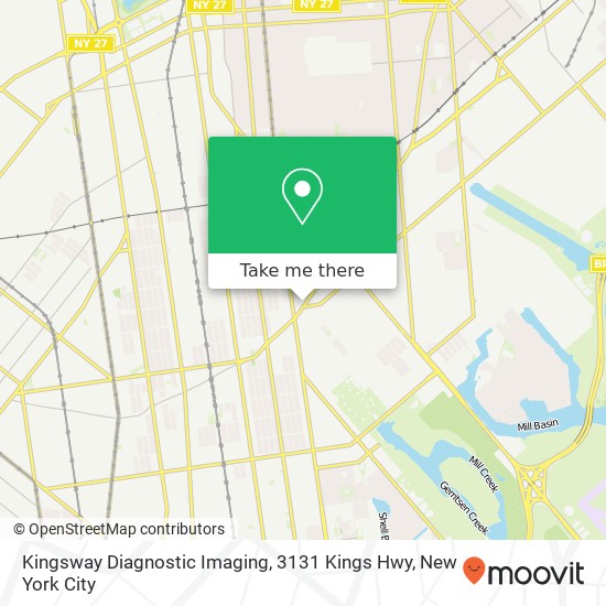 Mapa de Kingsway Diagnostic Imaging, 3131 Kings Hwy