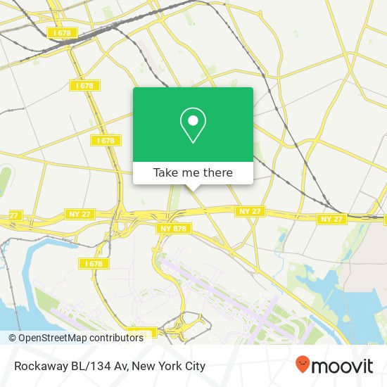 Rockaway BL/134 Av map