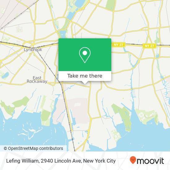 Mapa de Lefing William, 2940 Lincoln Ave