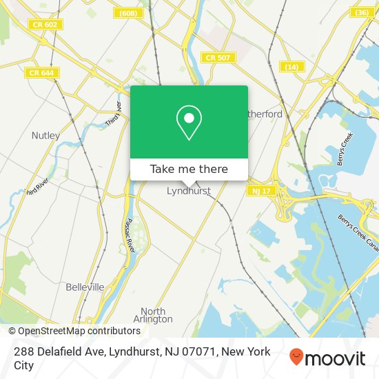 288 Delafield Ave, Lyndhurst, NJ 07071 map