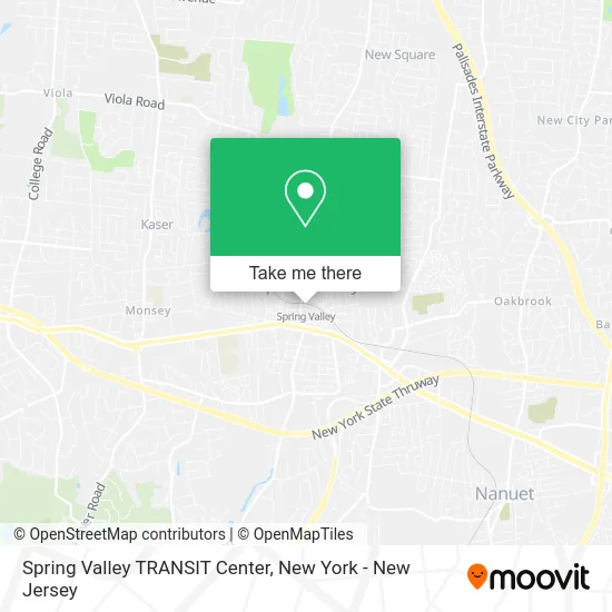 Spring Valley TRANSIT Center map