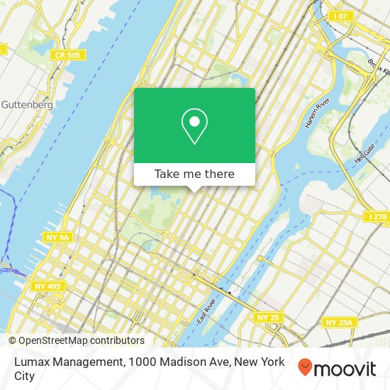Mapa de Lumax Management, 1000 Madison Ave