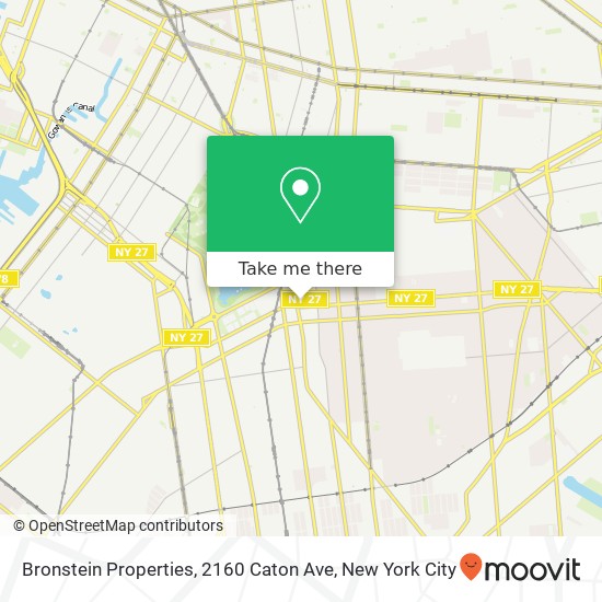 Mapa de Bronstein Properties, 2160 Caton Ave