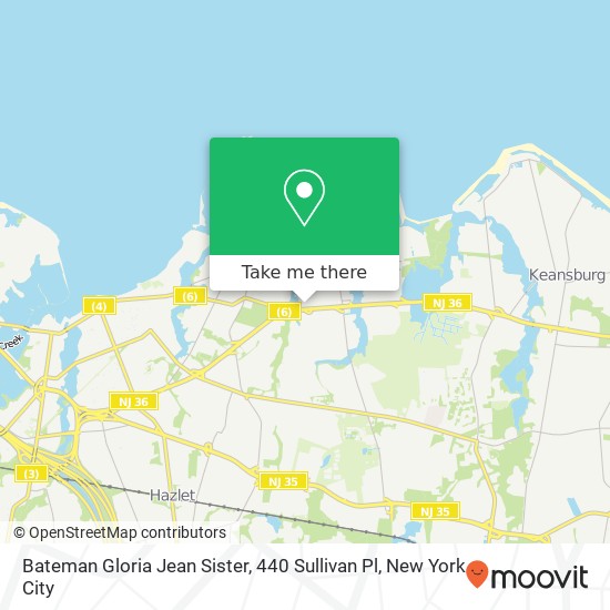 Mapa de Bateman Gloria Jean Sister, 440 Sullivan Pl