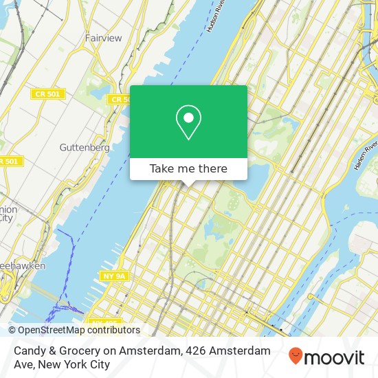 Candy & Grocery on Amsterdam, 426 Amsterdam Ave map