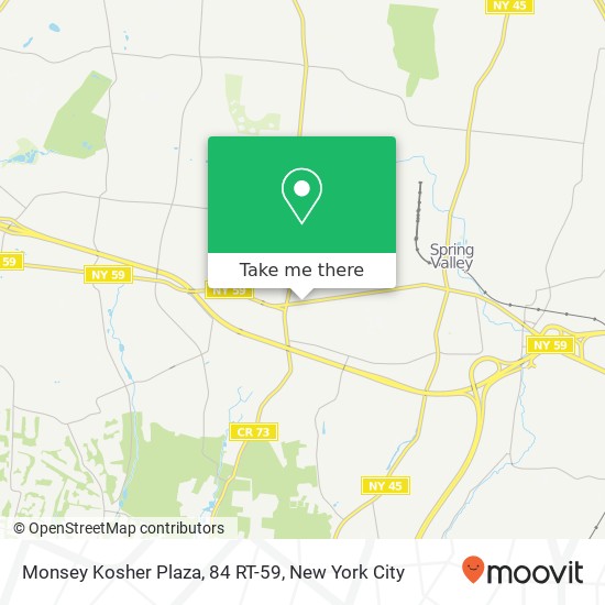 Mapa de Monsey Kosher Plaza, 84 RT-59