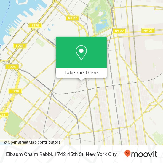 Mapa de Elbaum Chaim Rabbi, 1742 45th St