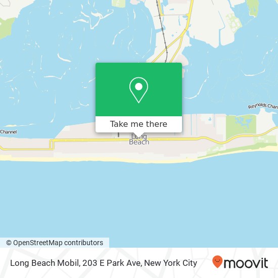 Mapa de Long Beach Mobil, 203 E Park Ave