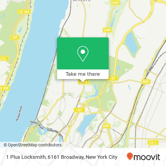 1 Plus Locksmith, 6161 Broadway map