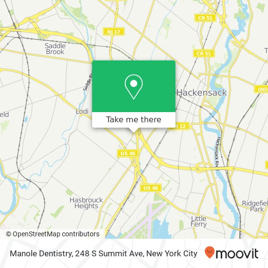 Mapa de Manole Dentistry, 248 S Summit Ave