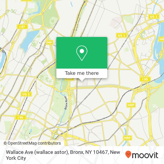 Wallace Ave (wallace astor), Bronx, NY 10467 map