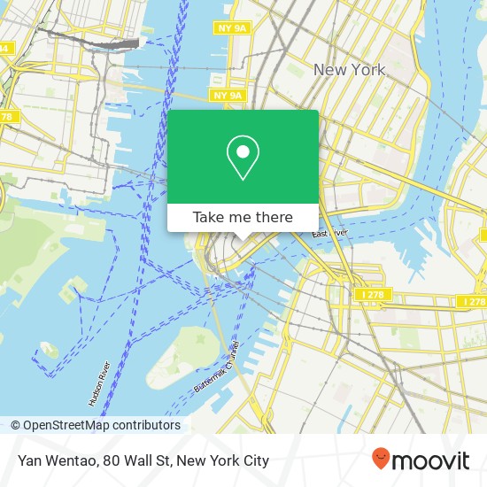 Mapa de Yan Wentao, 80 Wall St
