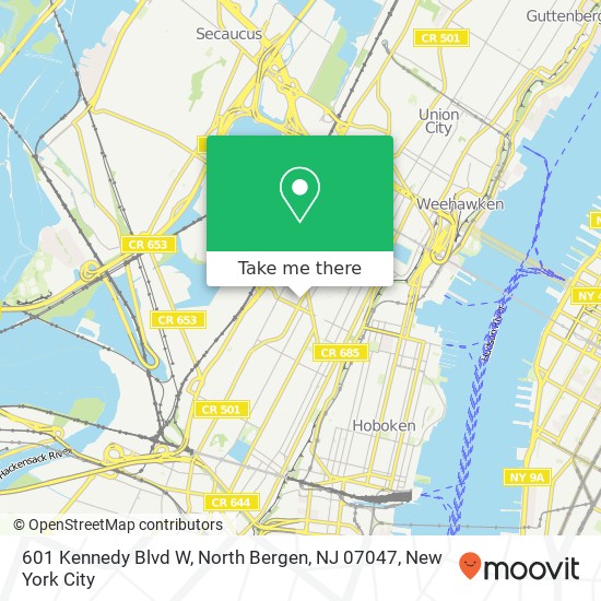 601 Kennedy Blvd W, North Bergen, NJ 07047 map