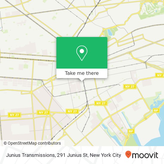 Junius Transmissions, 291 Junius St map